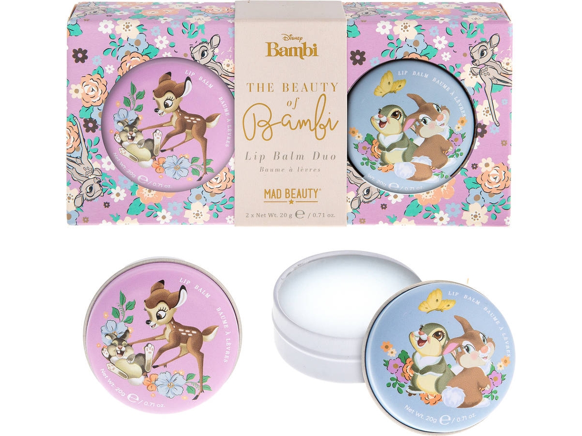 Coffret de Rosto MAD BEAUTY Disney Bambi Bálsamo Labial (2 x 20 gr)