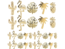 Abaodam 30-tachinhas De Metal Dourado Delicadas Com Design Criativo Para Acessórios Mesa Multifuncionais Em Escritório E