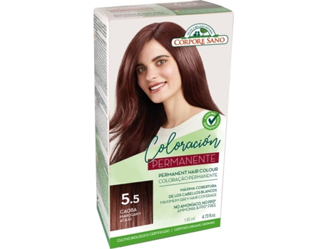Cor de cabelo permanente  nº 5,5 mogno 140ml