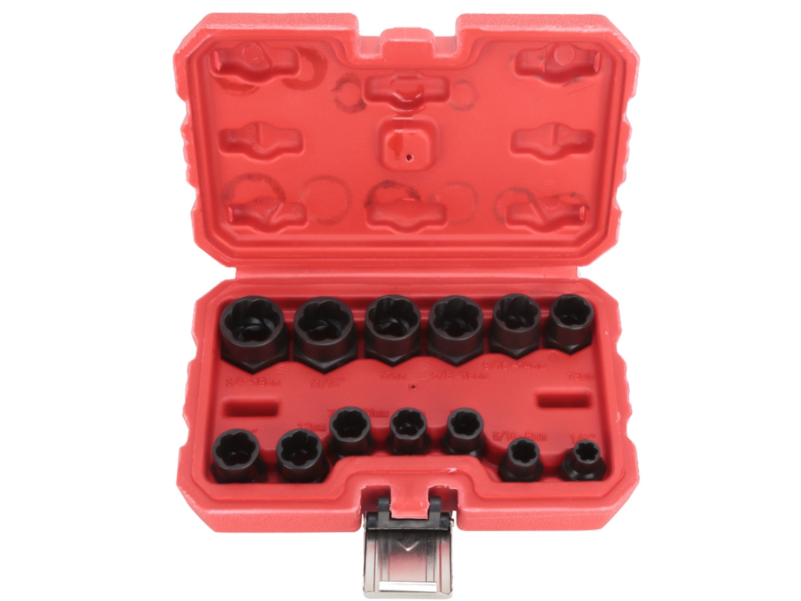 13 Peças De Extração De Parafusos E Porcas Danificados, Ferramenta De Extração De Parafusos De Alta Dureza