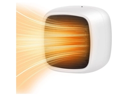 Aquecedor Elétrico Nova Line de PTC com 2 configurações 800w econômico e portátil branco
