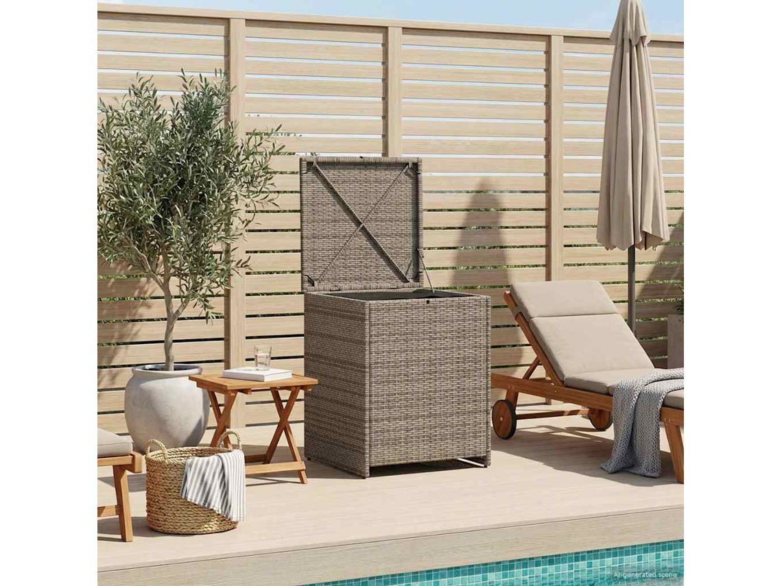 Vidaxl Caixa De Almofadas 55 X 55 X 69 Cm Aço