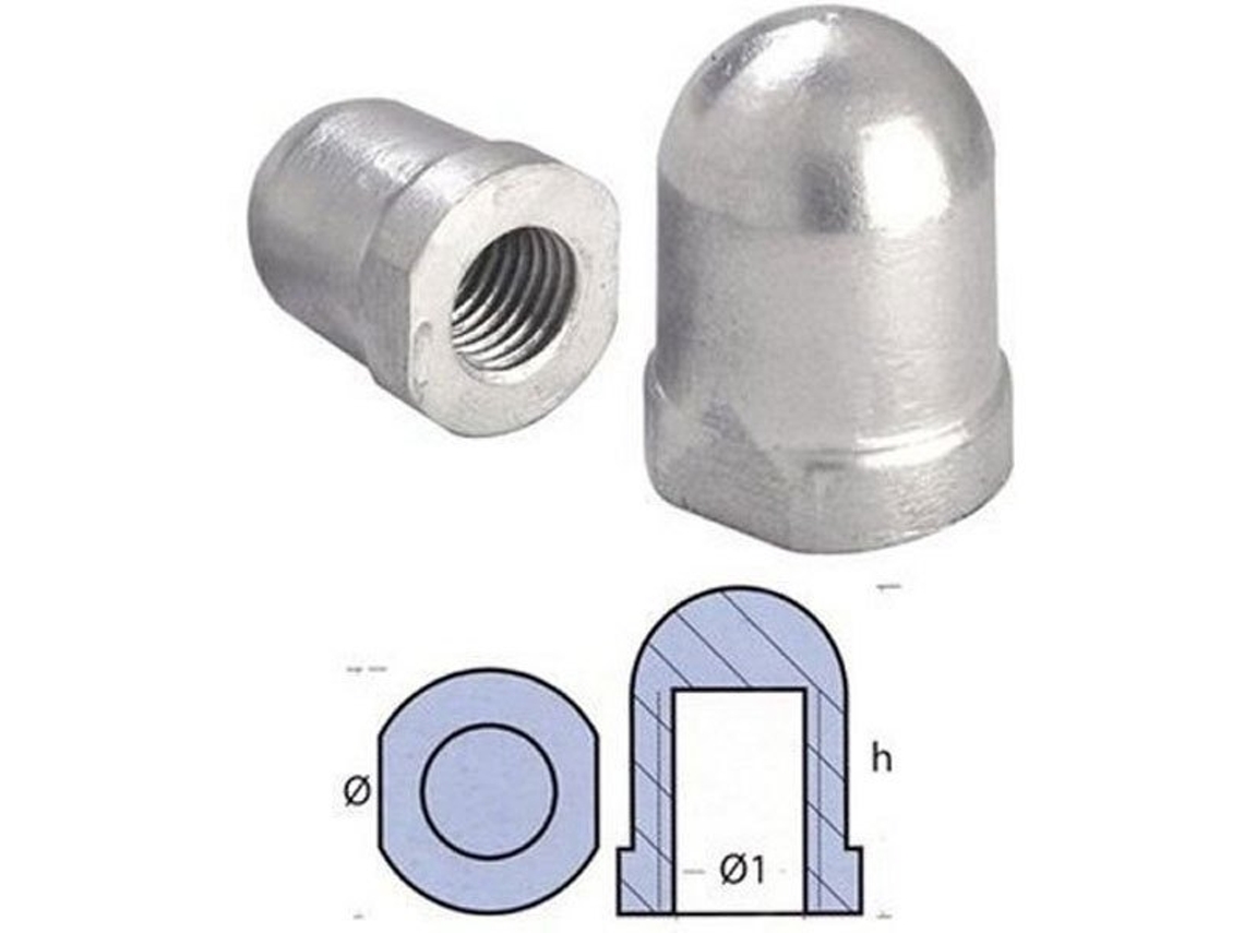 Porca Do Eixo Renault Couach Prateado 30 Mmtecnoseal
