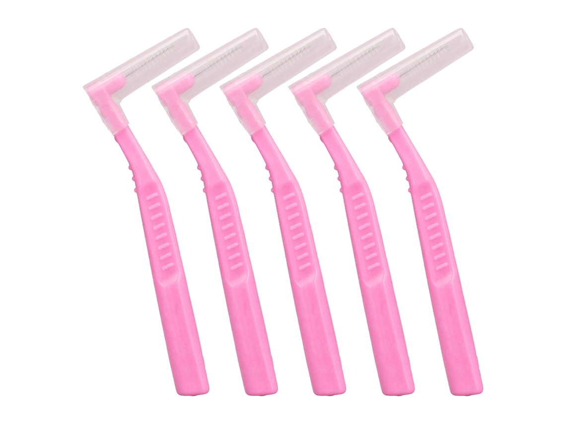 5pcs Escovas Interdentaiss em Forma de L S/MARCA