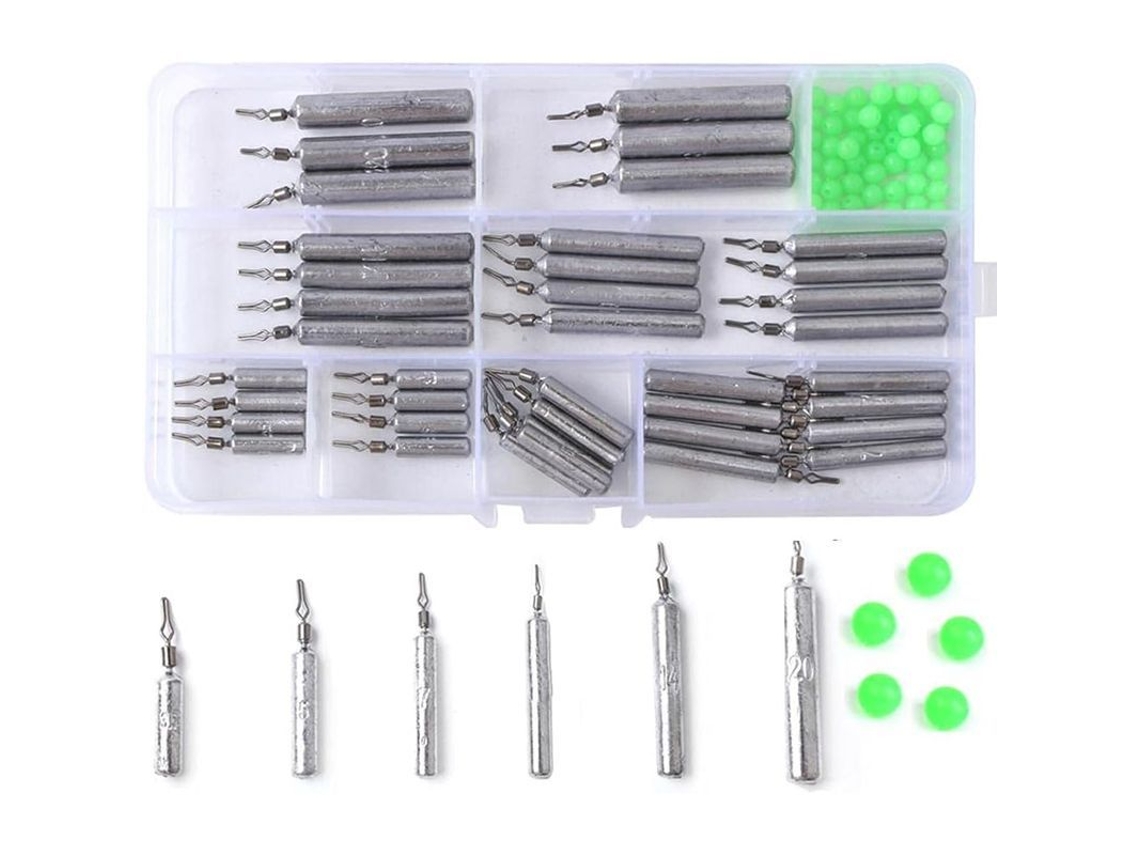Pesas De Pesca Linjou Para Drop Shot Con Tamaños Múltiples Juego De Plomos (90pcs)
