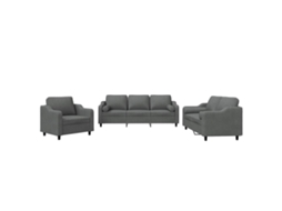 Sofa Set, Sofa Sets Vidaxl Cinzeto Tecido (n/a)