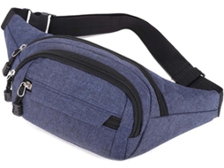 Bolsa de Cintura AQUAFORGE impermeável porta garrafa para corrida, caminhada e academia