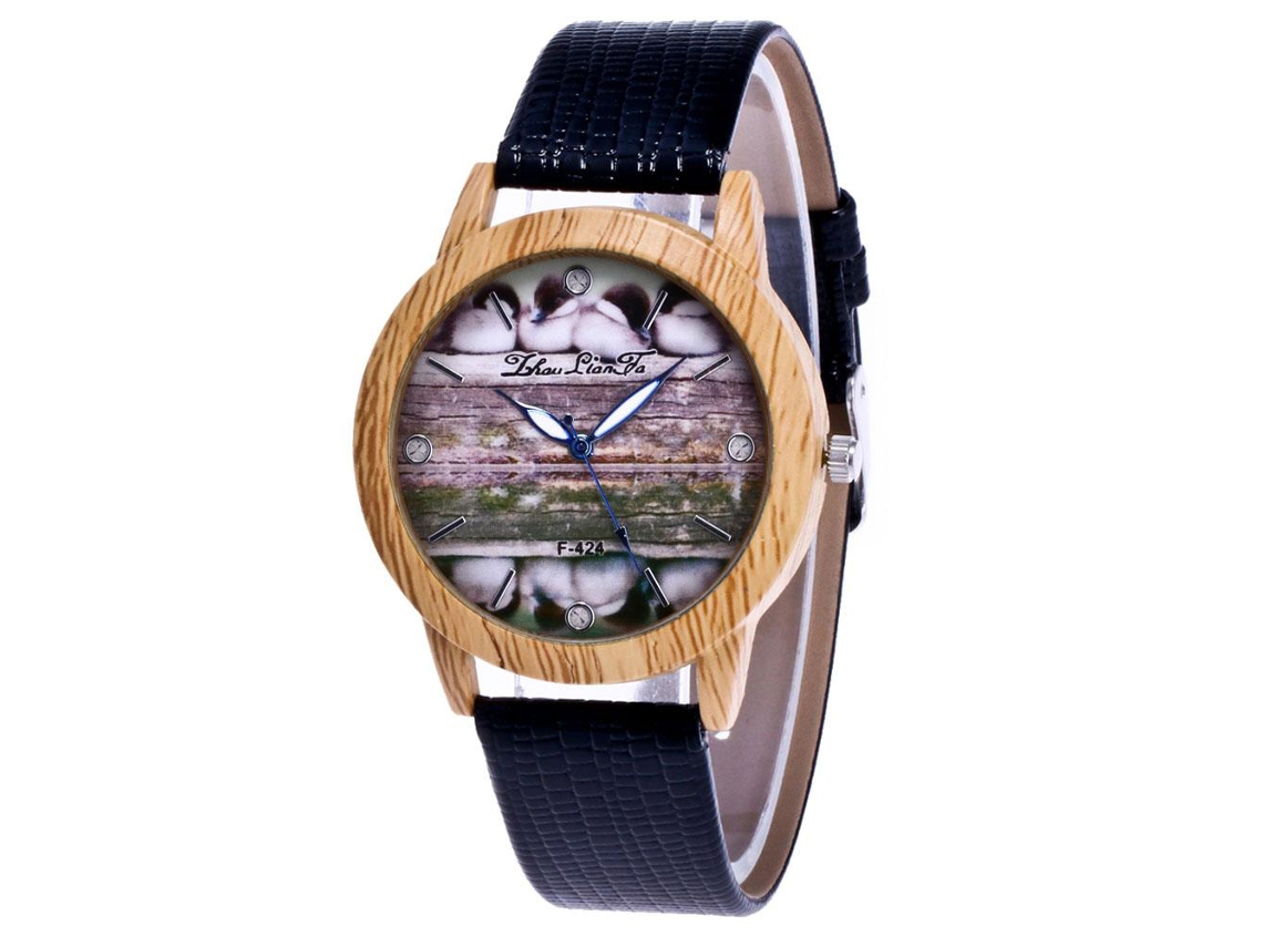 Reloj De Dama Zhoulianfa Cuero De Piel Cuarzo Business F 424x Duckie Negro
