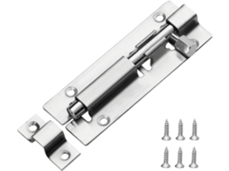 Ferrolhos De Trava De Porta De 4'', 95 Mm, Aço Inoxidável 304, Trinco Deslizante Com Parafusos Para Banheiro, Quarto, Galpão, Jardim E Vaso Sanitário