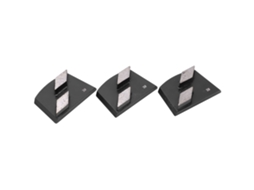 3 Discos de Desbaste Diamantados Trapezoidais Pretos 30 com 2 Dentes para Polimento e Lixamento de Concreto e Vidro