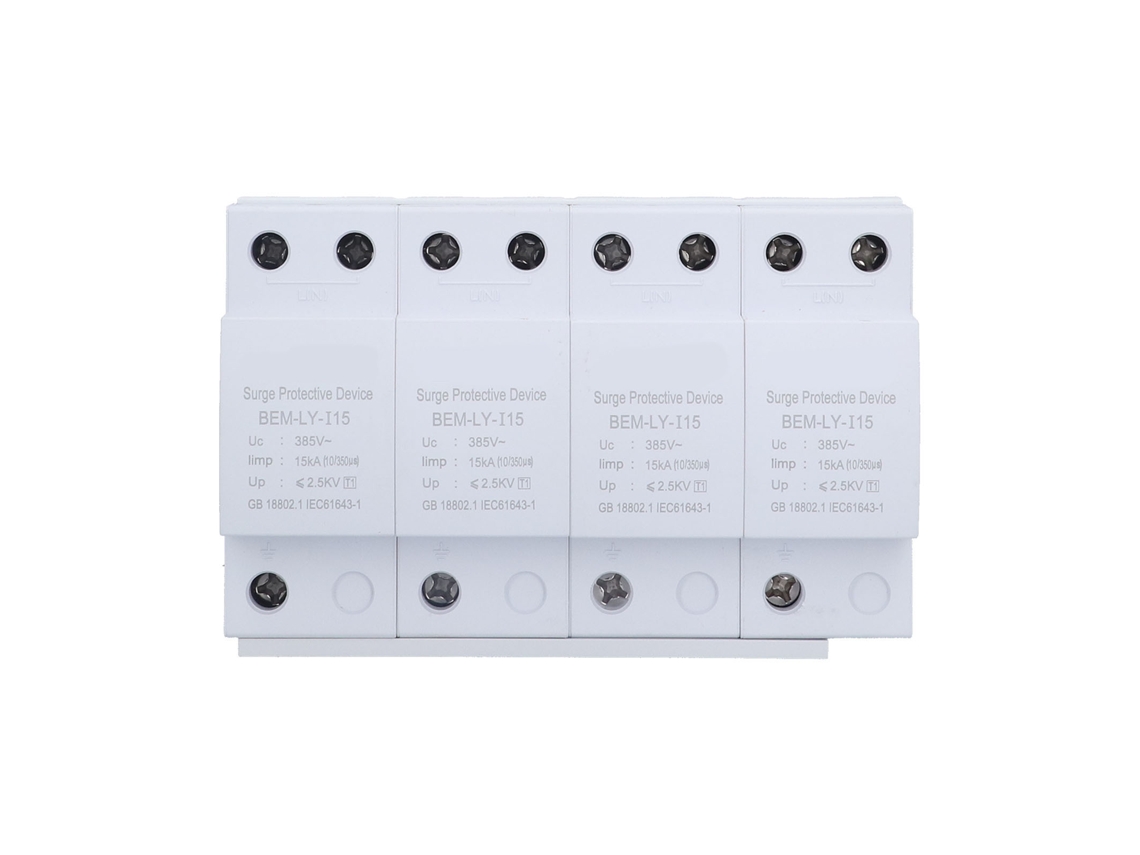 Dispositivo de Proteção Contra Surtos 4p 15ka SPD Nível 1 S/MARCA