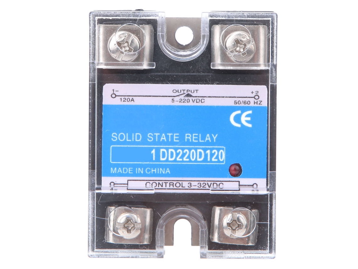 Relé de Estado Sólido CC-DC SSR Entrada 3-32VDC Saída 5-220VDC | S/MARCA