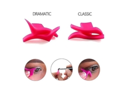 2 Pcs Modelo de Carimbo de Eyeliner Ferramenta de Maquiagem Auxiliar Silicone Sexy Reutilizável