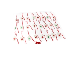 Meia de Natal Luz Led Lantejoulas Bolsa Doces | S/MARCA