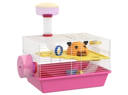 Gaiola Para Hamster Com Comedouro Bebedouro Torre De Observação E Casa 34x27x25 Cm Multicolor