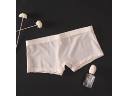 Boxer Masculino Casual de Nylon Fashion Cores Preto/branco/nude, Tamanhos M/l/xl/xxl Nude