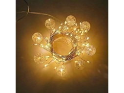 Cordão De Luzes Crepe 1,5 M Com 50 Leds, 8 Modos Iluminação E