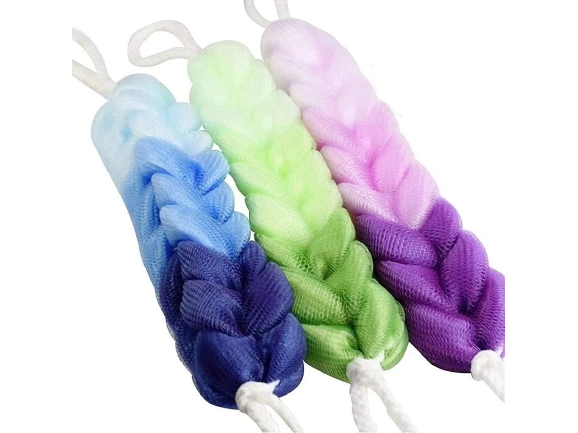 Escova De Banho, Conjunto De 3, Nylon, Esfoliante