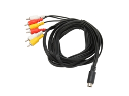 Cabo Áudio e Vídeo LAXISCREED Mini Din 9pin para 6rca