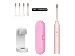 Escova de Dentes Elétrica TRUMSEN X-3 MAX Rosa (45000 Rpm - 6 Modos - Recarregável)