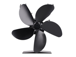 Ventilador de Estufa Madeira Alumínio 5 Lâminas Silencioso