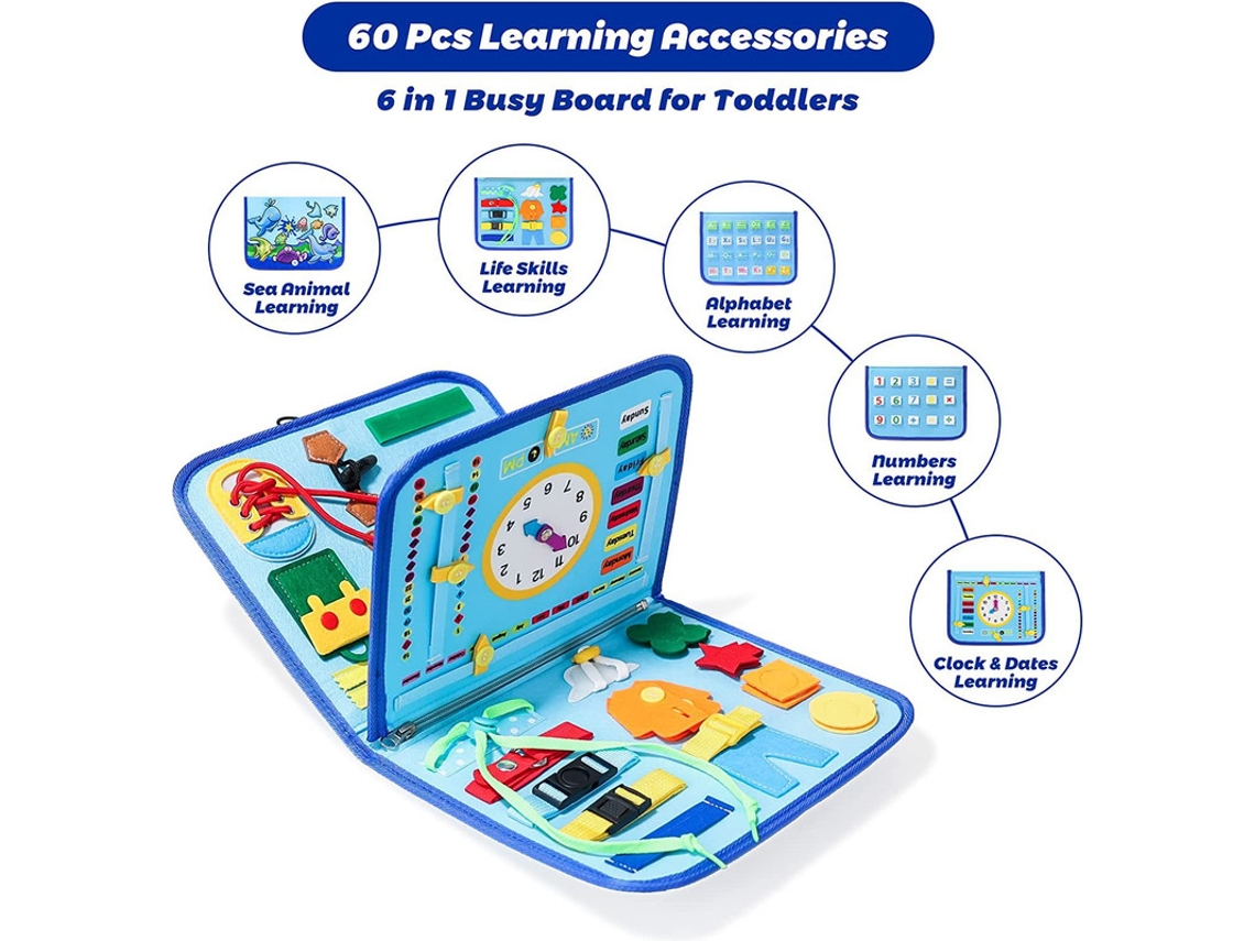 Brinquedo Montessori Para Crianças Pequenas, Quadro De Atividades De 4 Camadas, Brinquedo Sensorial, Brinquedos Montessori Para M Aquaforge