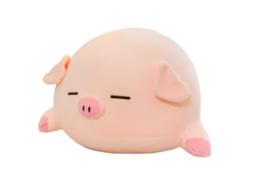 Ats muñeco de Peluche de Cerdo Bonito Suave Juguete de Peluche Almohada Abrazo Decoración Hogar para Niños Y Adultos 15.7 Pulgadas