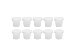 Xícaras de Sobremesa com Tampa 500ml 10un Pp Resistente
