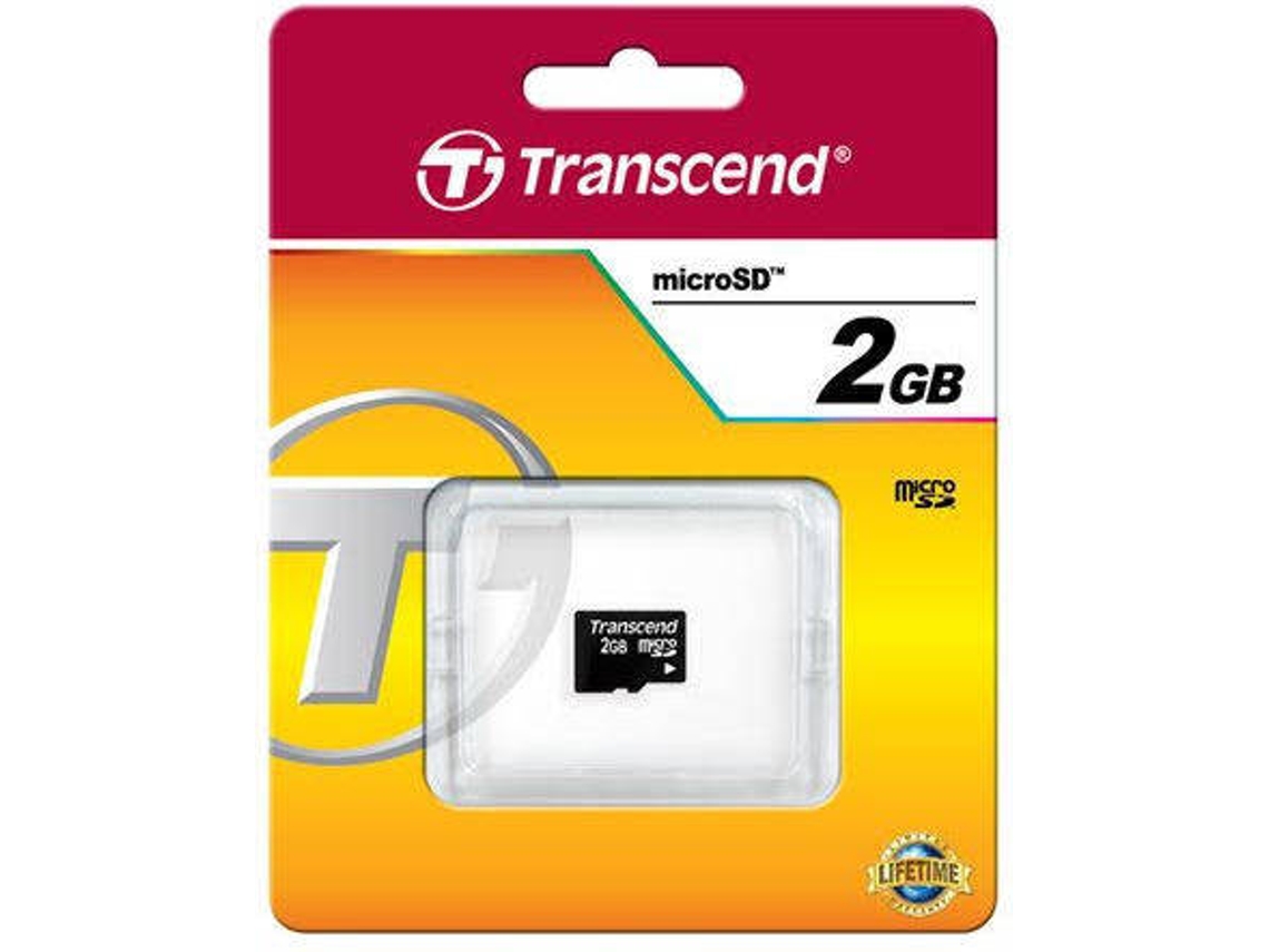 Cartão de memória TRANSCEND microSDHC 2GB