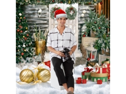 Decoração De Natal Ao Ar Livre Com Papai Noel Inflável Laxiscreed Em Trenó Com Renas