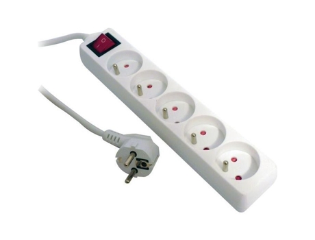 Bloco De 5 Tomadas 2pe 16a Interior Branco Zenitech