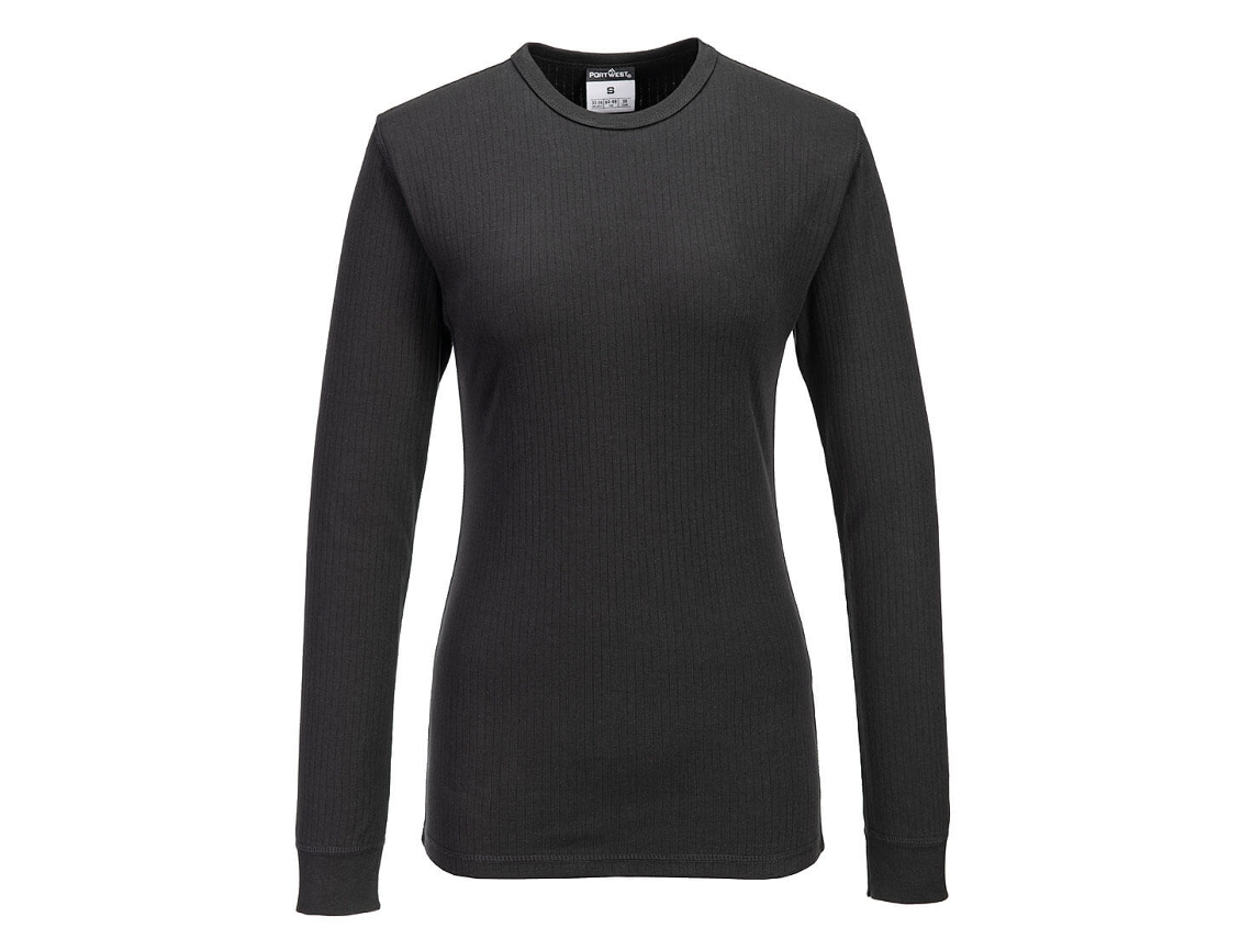 Camiseta Térmica Feminina De Manga Comprida - Conforto E Calor Preto / S