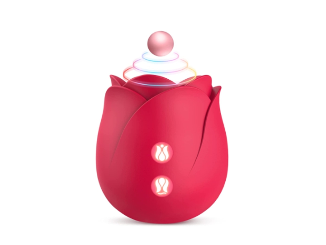 Rose Toy Para Mulheres, Estimulador De Mamilos Clitorais-g Spot Vibrador Com 9 Modos De Toque, Vermelho