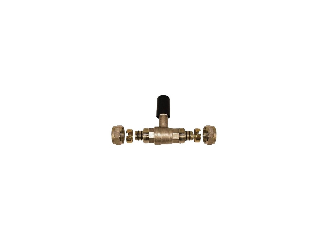 Válvula de esfera embutida para tubo de compressão multicamadas de 20 mm, sem necessidade de máquina de crimpagem, Suinga Grey