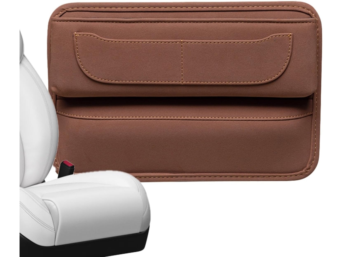 Caixa Organizadora para Compartimentos do Veículo - Bolsa com Orifício para Carregamento no Console do Veículo e Bolso Lateral SFUSHOS