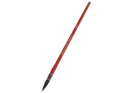 Pincel De Pelo De Ardilla Com Cabeça Redonda De Alta Qualidade Para Acuarela, Gouache E Pintura Artística Vermelho 2