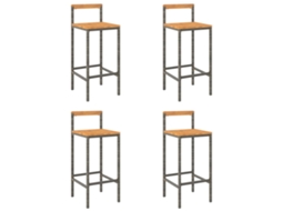 Bar Stool, Bar Stools Vidaxl Cinzeto Rattan / Vime (40 X 44 X 100 Cm)