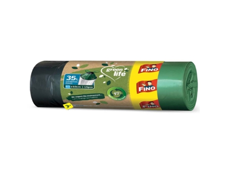 Sacos Lixo Green Life Fecho Fácil 35 lt FINO emb. 15 un