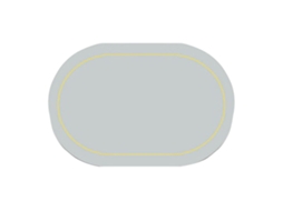 Tapete de Mesa LAXISCREED Antiaderente Anti óleo Cinza Claro 2pcs