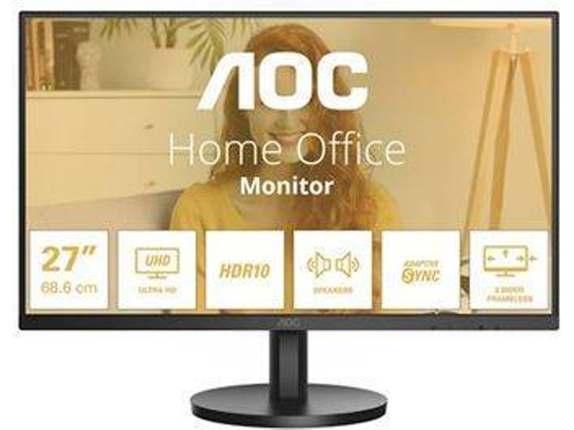 Monitor AOC U27B3A (27'' - IPS - UHD - 4 ms - Preto)