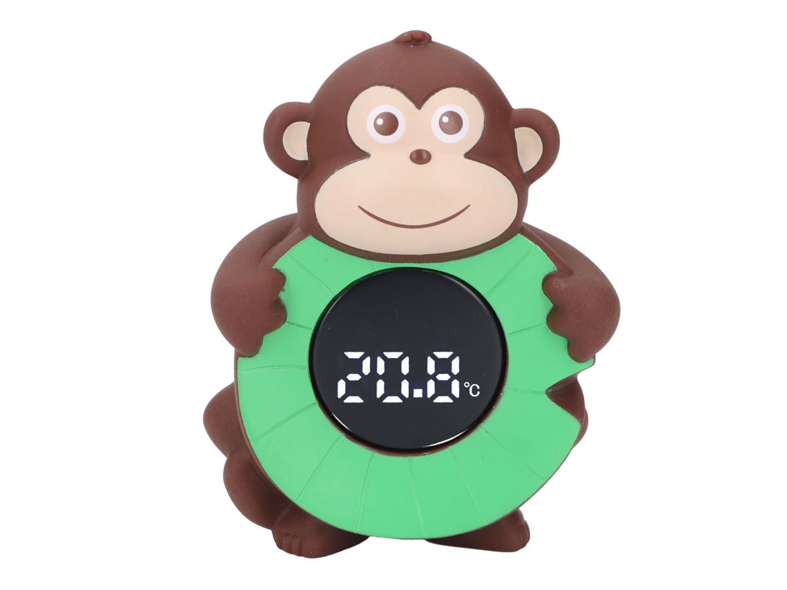 Mali termômetro de Banho para Bebê Macaco Cartun Display Led Digital Temperatura Água Infantil