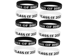 Artibetter Conjunto de 12 Pulseiras Formatura, Elásticas, Lembrancinhas Perfeitas para Formaturas e Comemorações