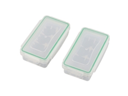 Caja De Armazenamento Para Baterias 18650, 2 Unidades, Protetor Impermeável