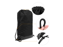 Mochila Saco com Cordão Impermeável Lixada para Ginástica