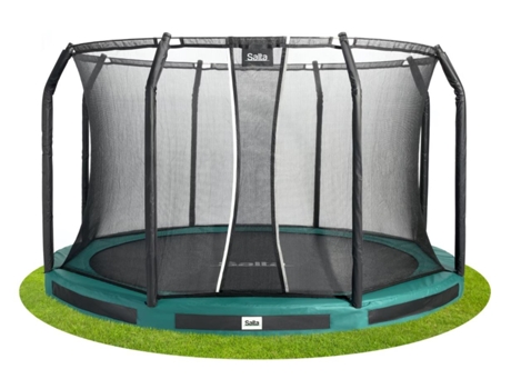 Trampolim Premium Ground Combo 366 Cm Verde Salta