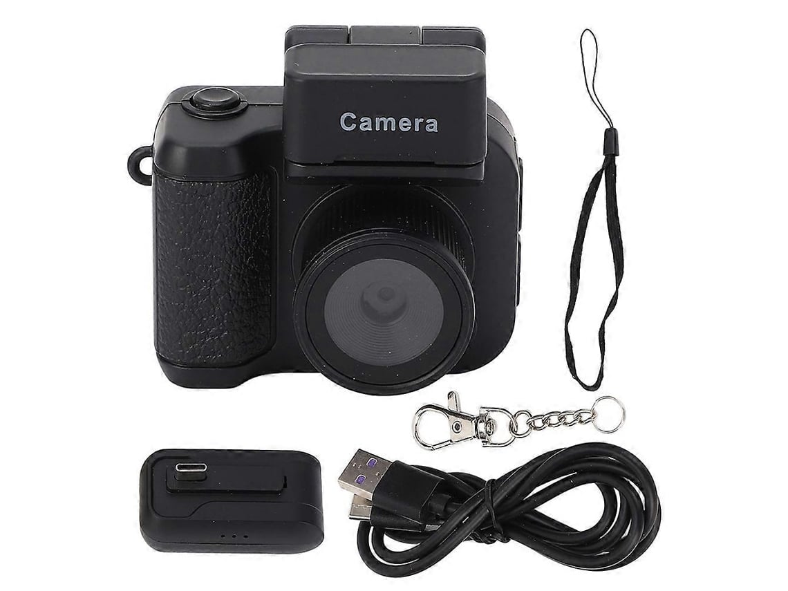 Mini Câmara Digital Com Flash Led 1080p E Ecrã Lcd