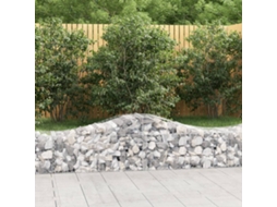 Vidaxl Cestos Gabião Arqueados 40pcs 200x50x40/60 Cm Ferro Galvanizado