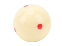 Bola De Sinuca Branca 57mm Com 6 Pontos Vermelhos Resistente A Arranhões Para Mesa De Bilhar