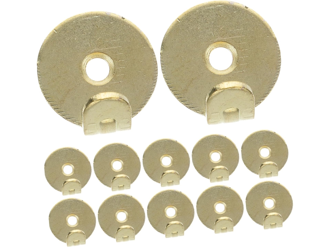 Magiclulu 20-ganchos De Parede Metálicos Resistentes, Cabides Redondos Dourados Para Fotos E Quadros, Cabide Compacto