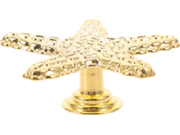 Puxadores Decorativos De Liga Dourada Para Armários, 4mm, Com Furo Único